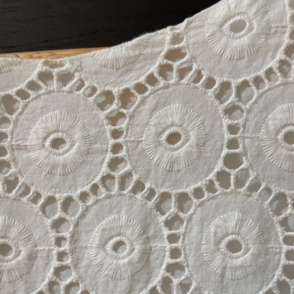 Ruby Rd. White Eyelet Sleeveless Shift Dress - Picture 2 of 4